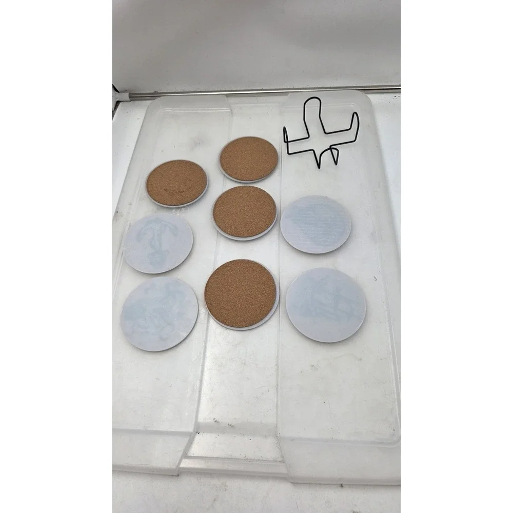 8 Diamond Art Coaster set  with stand